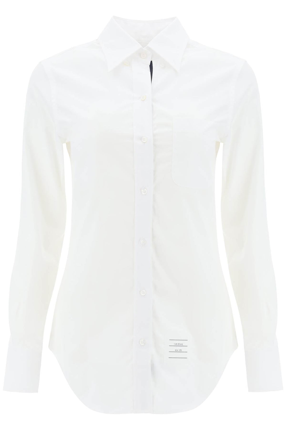 Thom Browne fitted shirt in poplin white