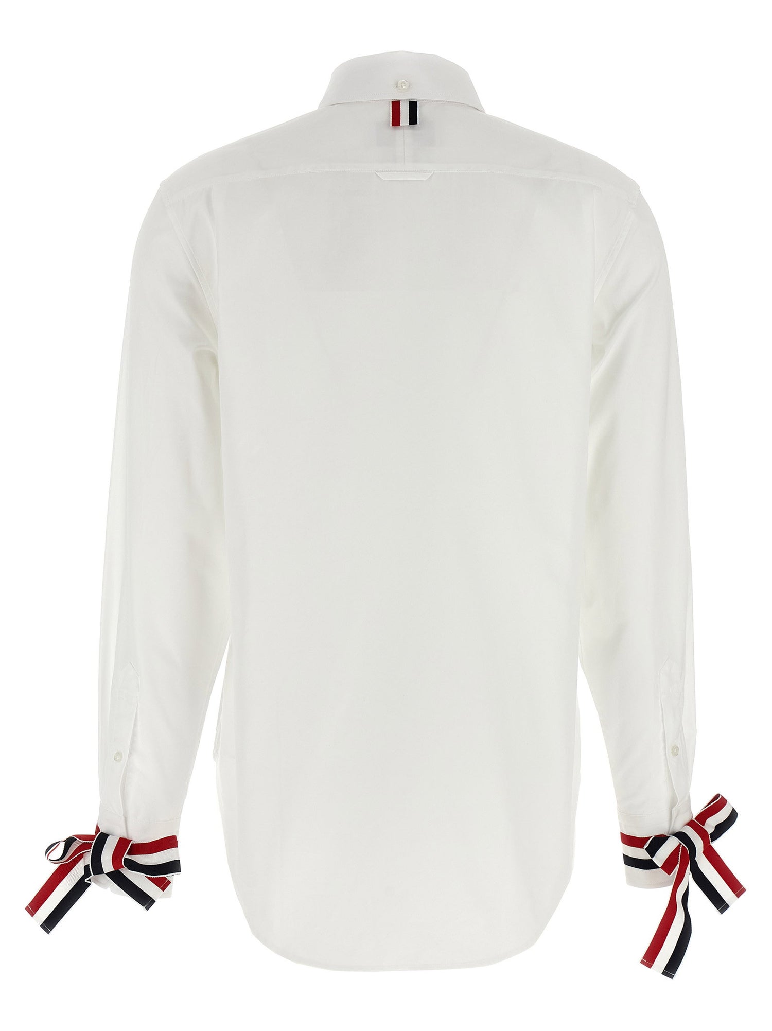 Thom Browne Rwb Tape Cuffs Shirt White