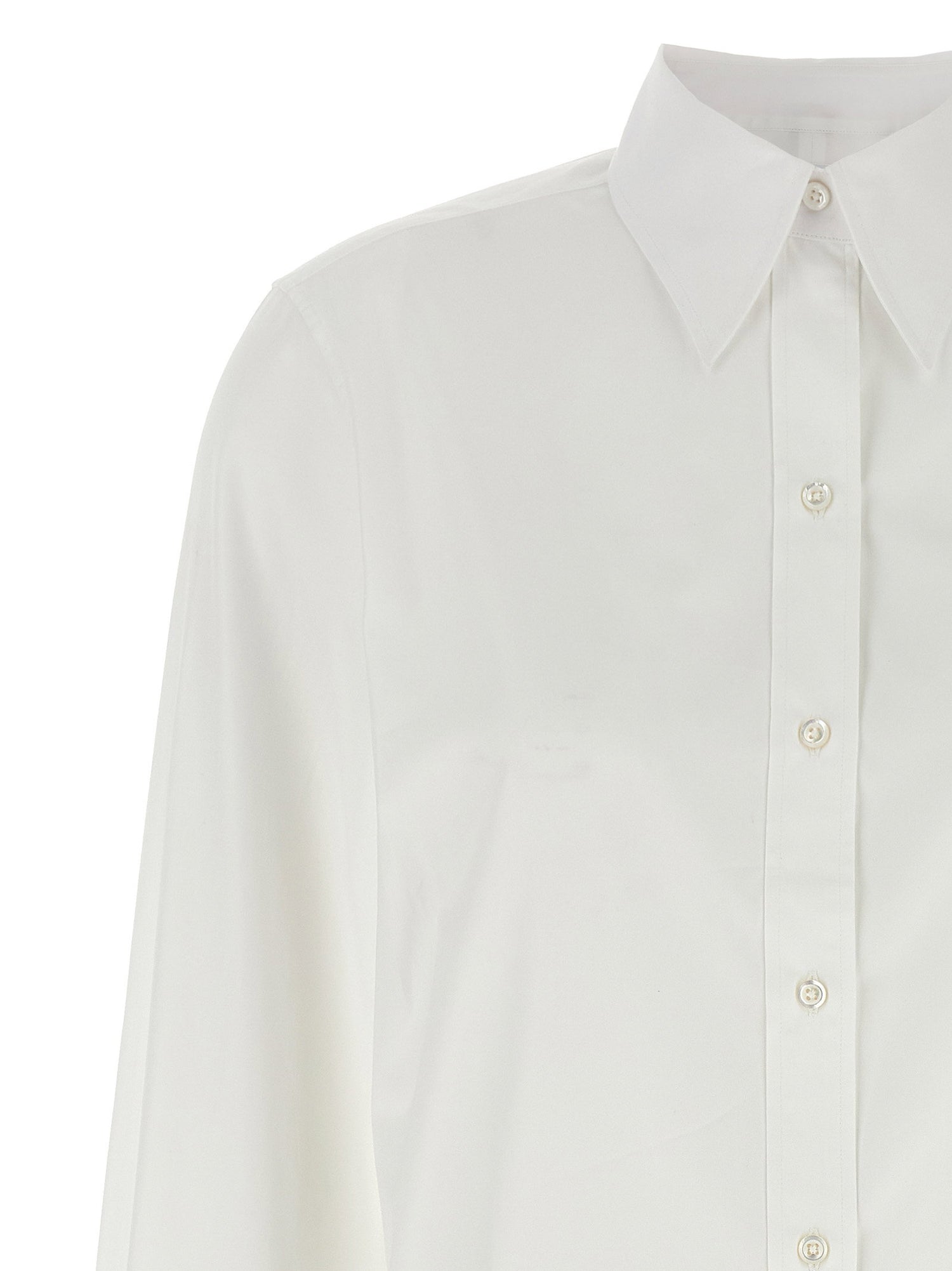 Thom Browne Rwb Tape Cuffs Shirt White