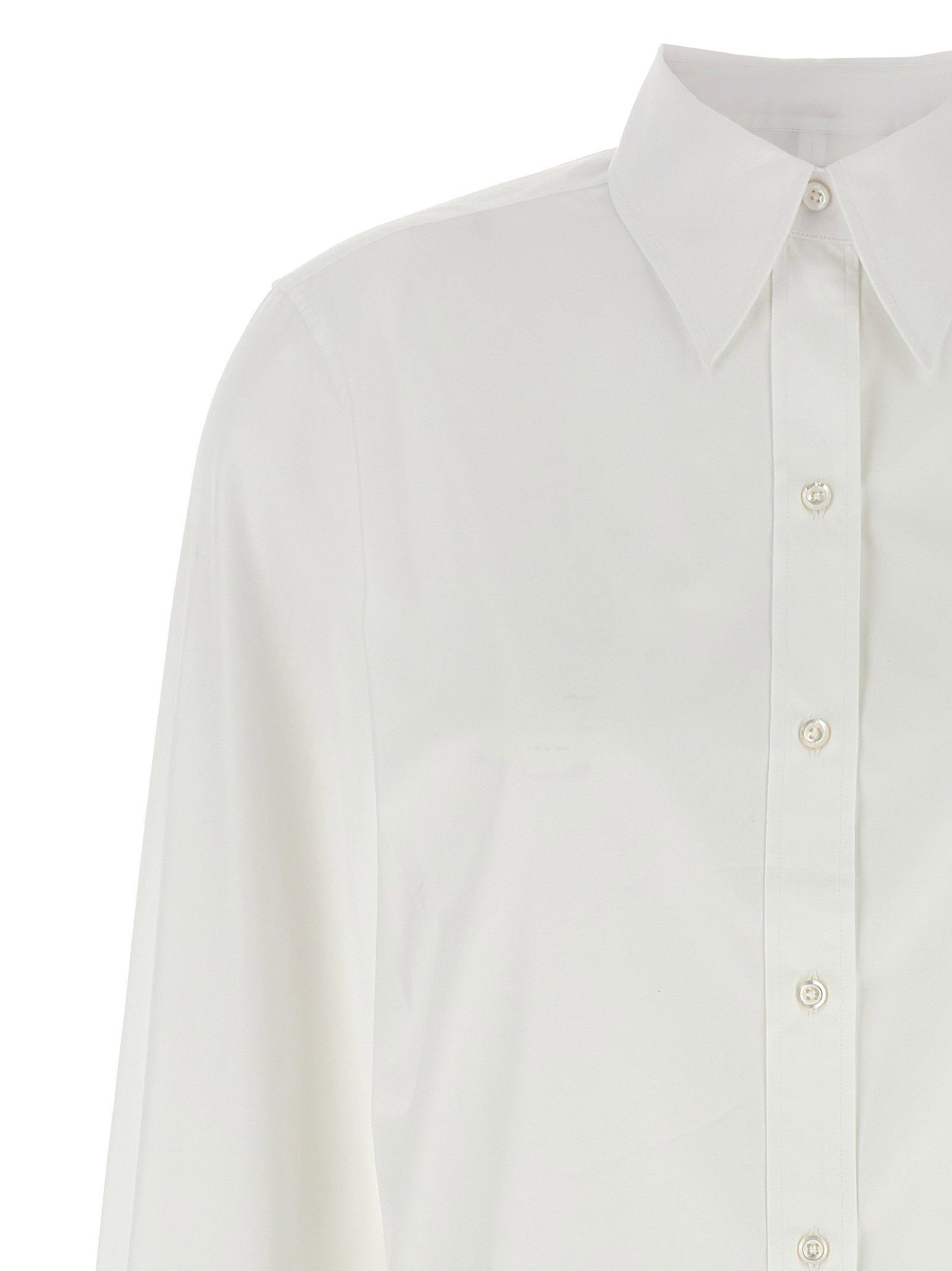 Thom Browne Rwb Tape Cuffs Shirt White