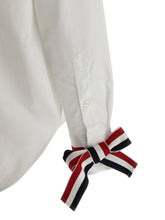 Thom Browne Rwb Tape Cuffs Shirt White