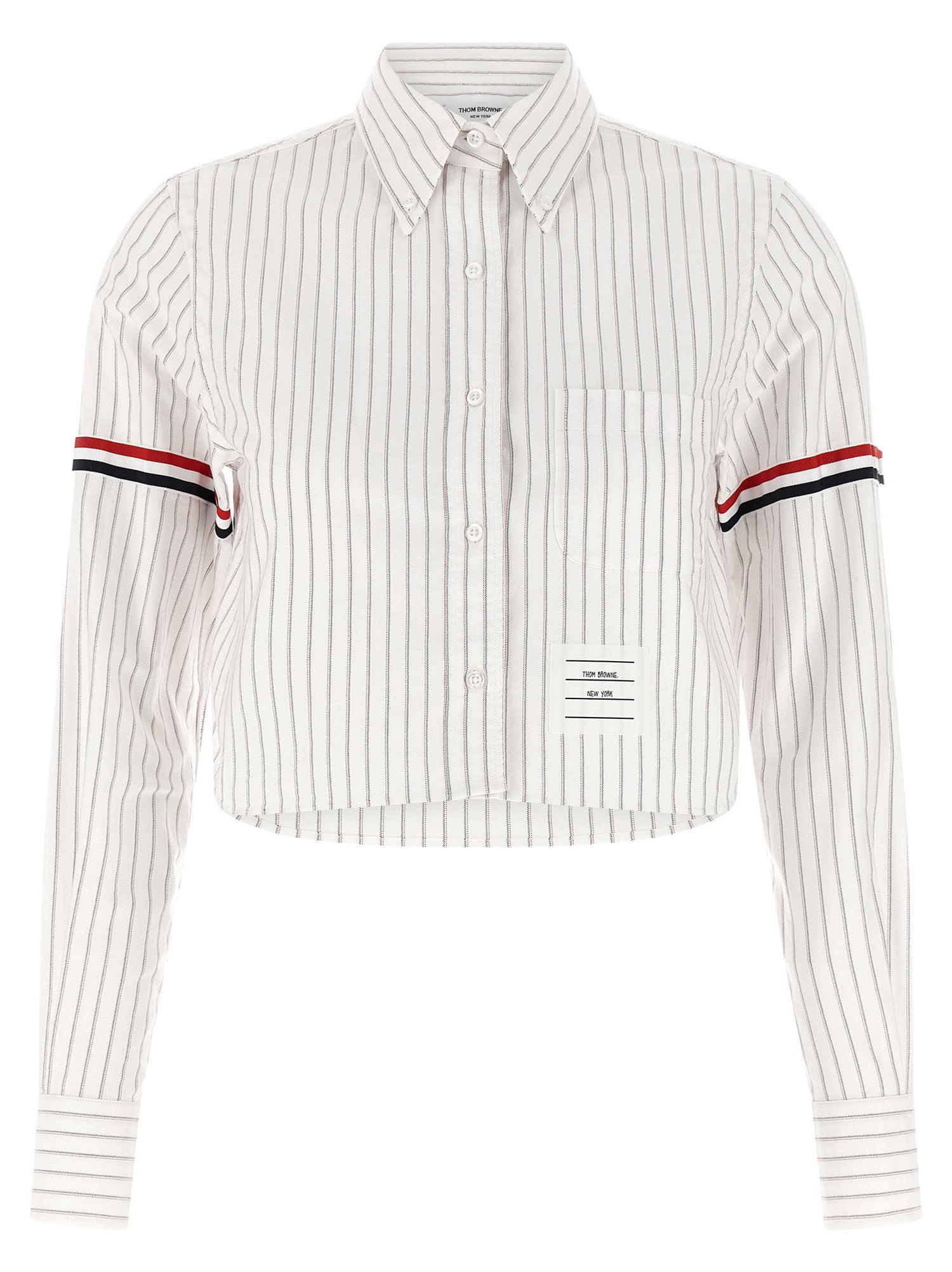Thom Browne 4bar Cropped Shirt White