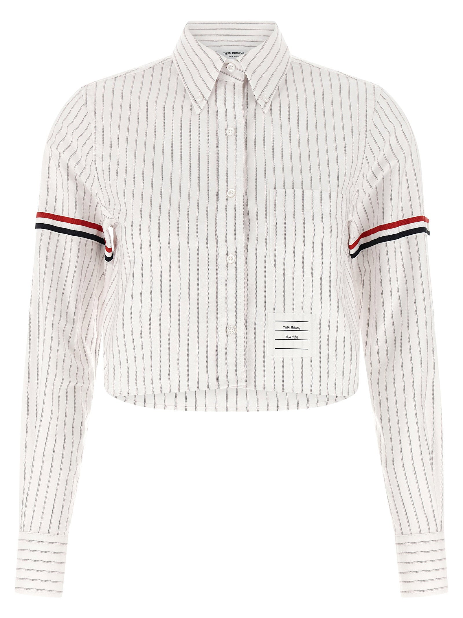 Thom Browne 4bar Cropped Shirt White