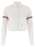 Thom Browne 4bar Cropped Shirt White