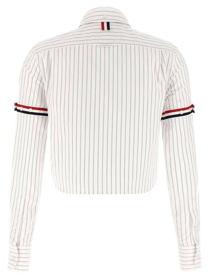 Thom Browne 4bar Cropped Shirt White