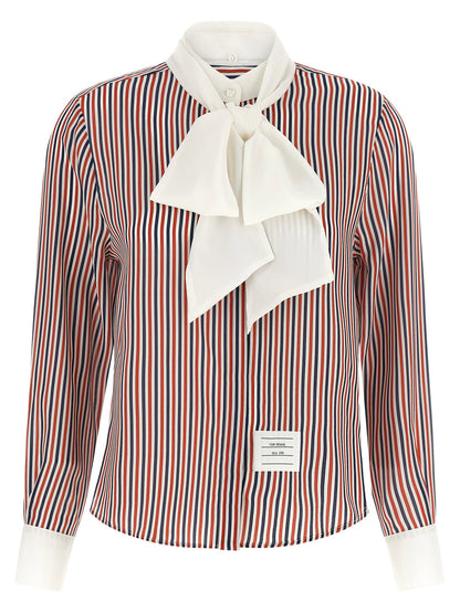 Thom Browne Removable Lavallière Collar Shirt Multicolor