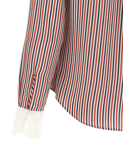 Thom Browne Removable Lavallière Collar Shirt Multicolor