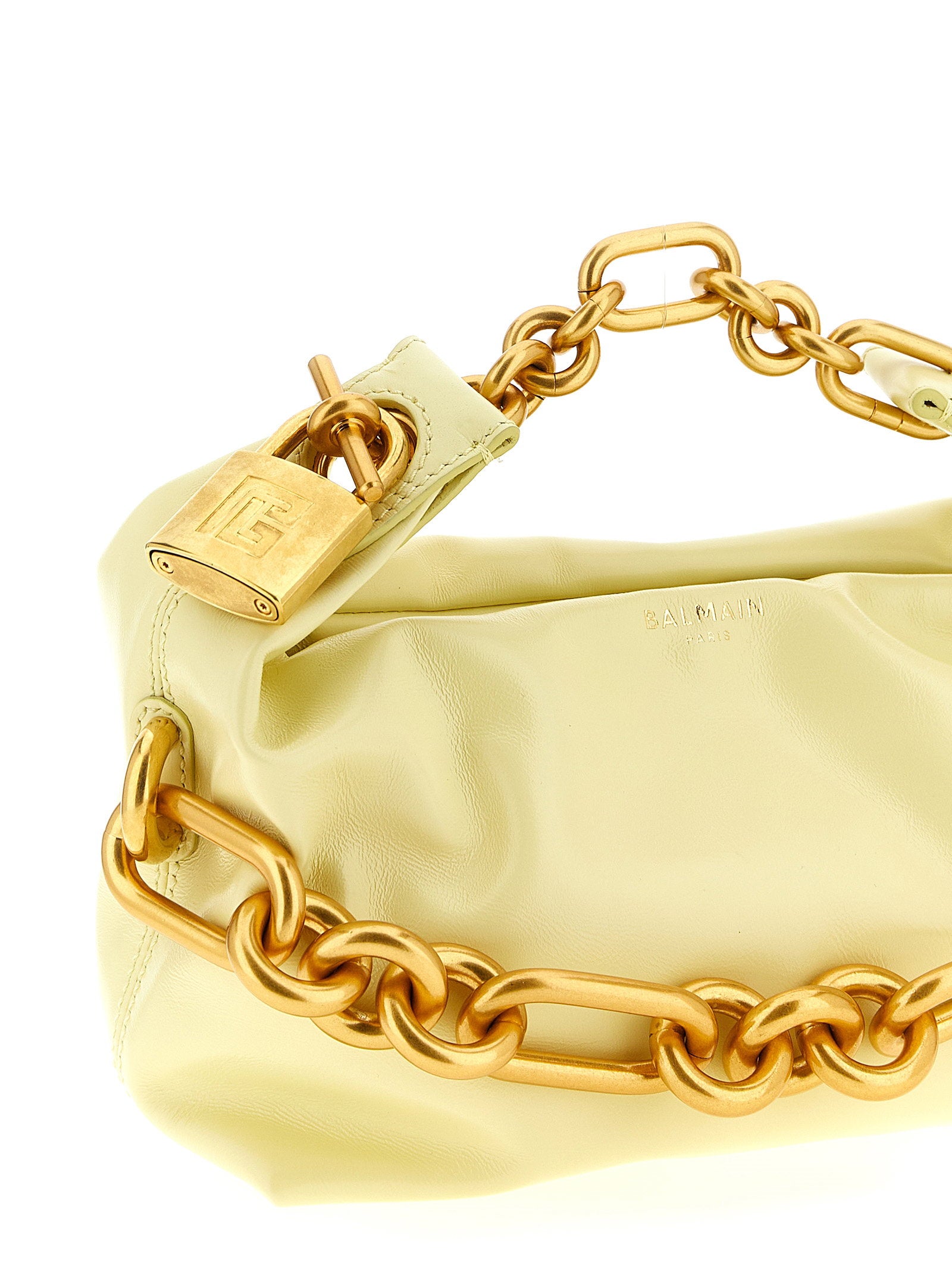 Balmain Sync Mini Handbag Yellow