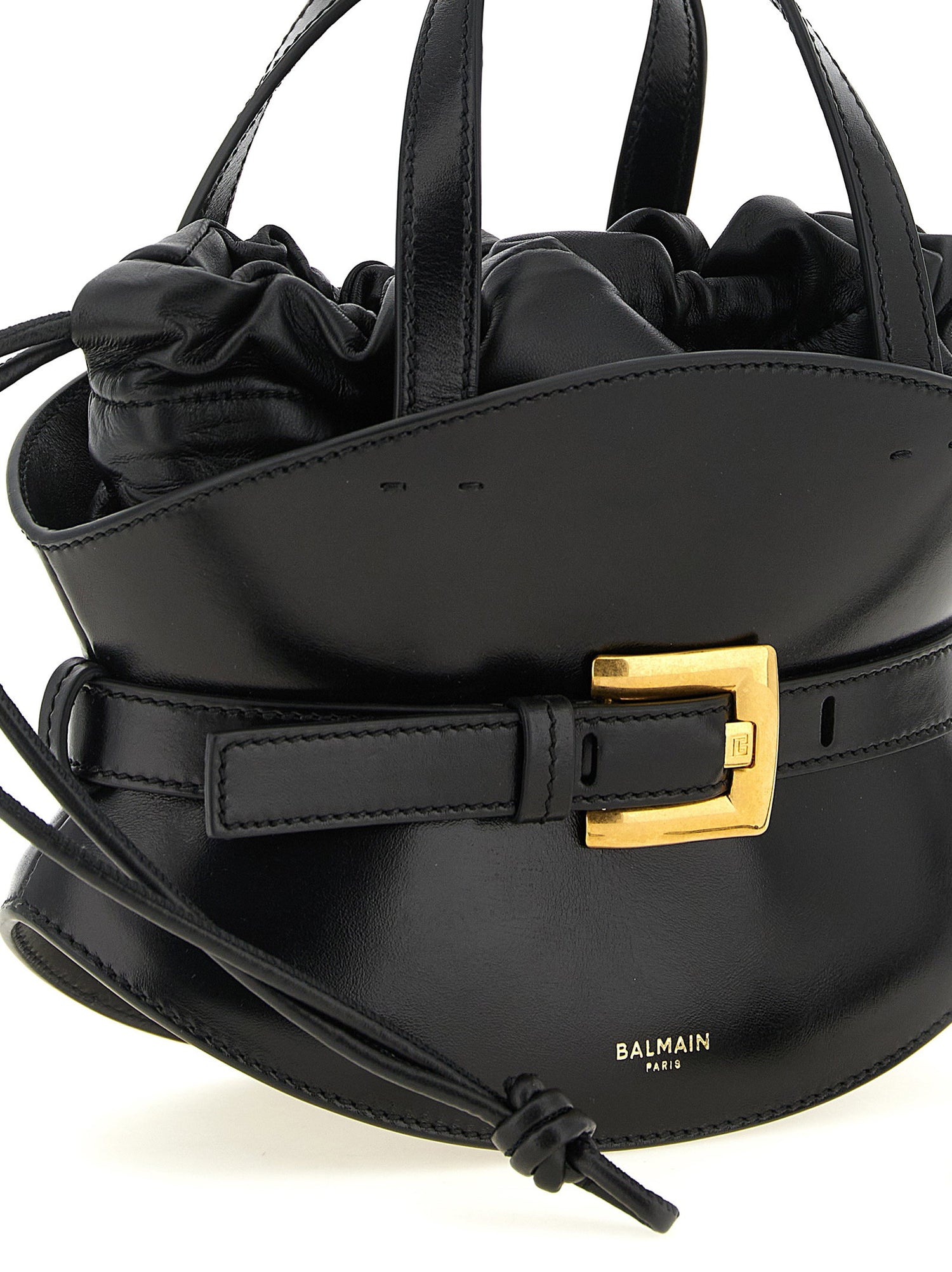 Balmain Shuffle Mini Handbag Black