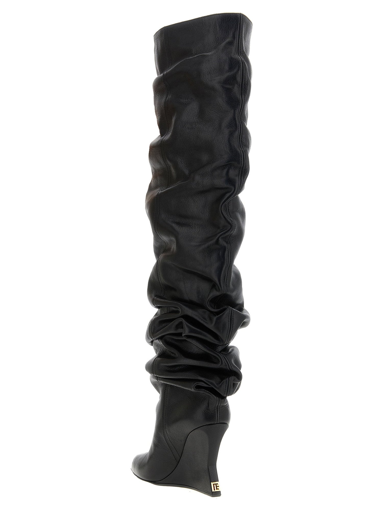 Balmain Cuissardes Leather Black