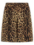 Dolce & Gabbana Leopard Shorts Brown