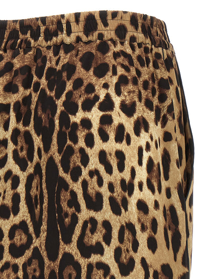 Dolce &amp; Gabbana Leopard Shorts Brown