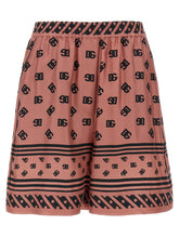 Dolce & Gabbana Silk Bermuda Shorts Pink