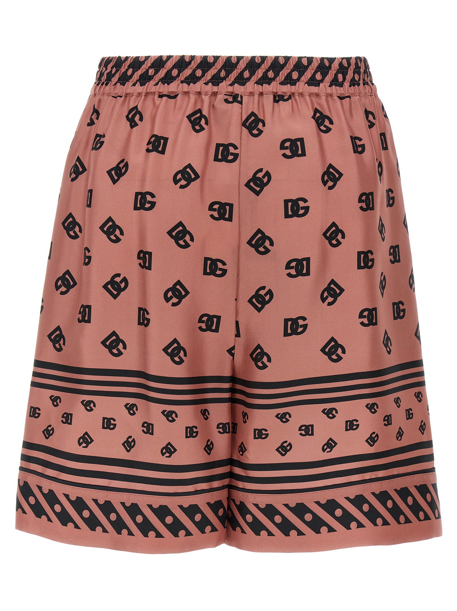 Dolce &amp; Gabbana Silk Bermuda Shorts Pink