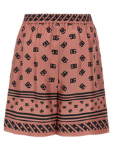 Dolce & Gabbana Silk Bermuda Shorts Pink