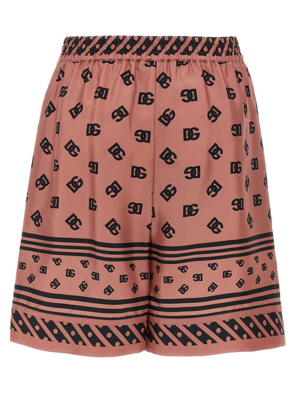 Dolce &amp; Gabbana Silk Bermuda Shorts Pink