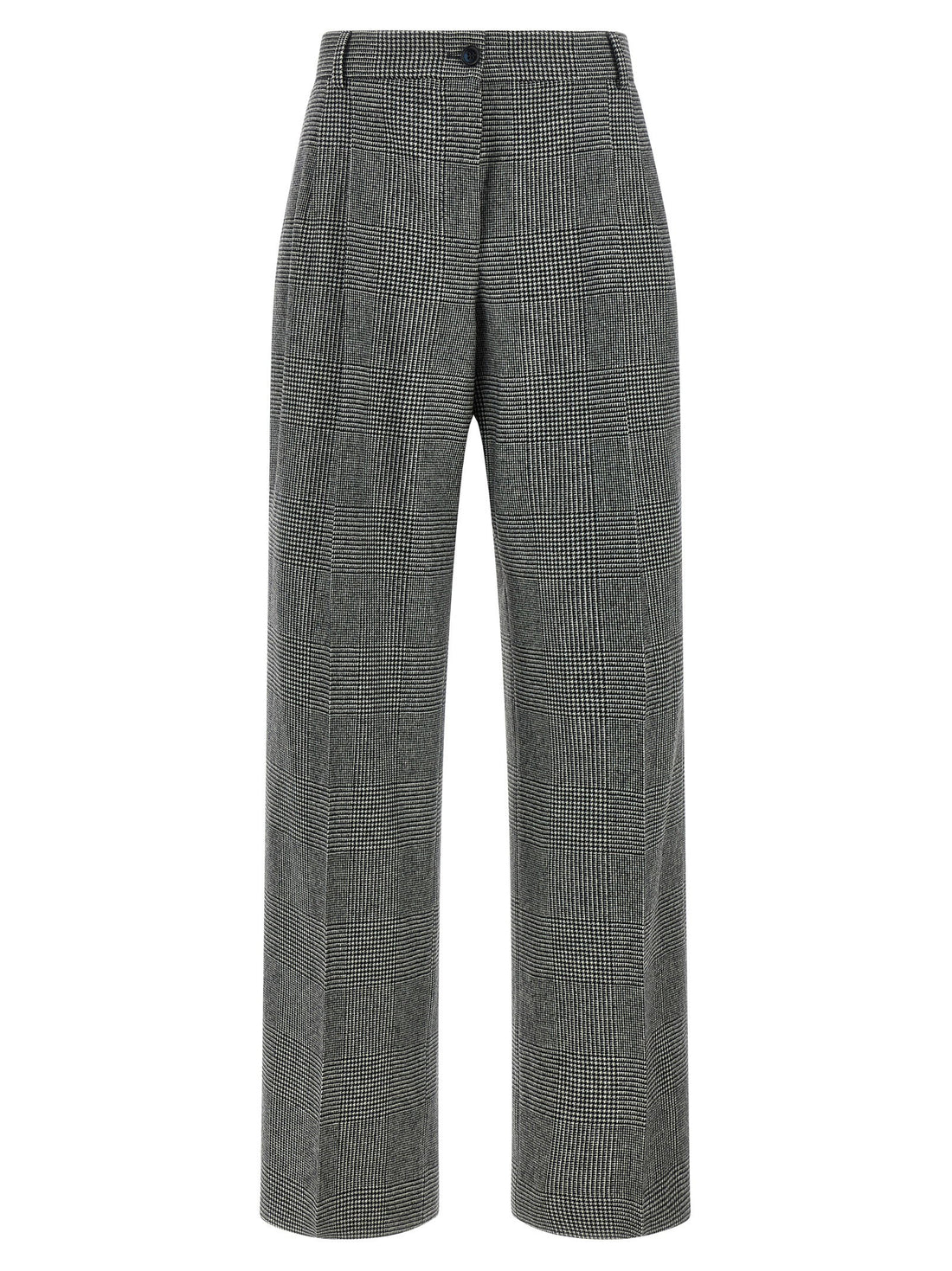 Dolce & Gabbana Prince Of Wales Trousers Gray
