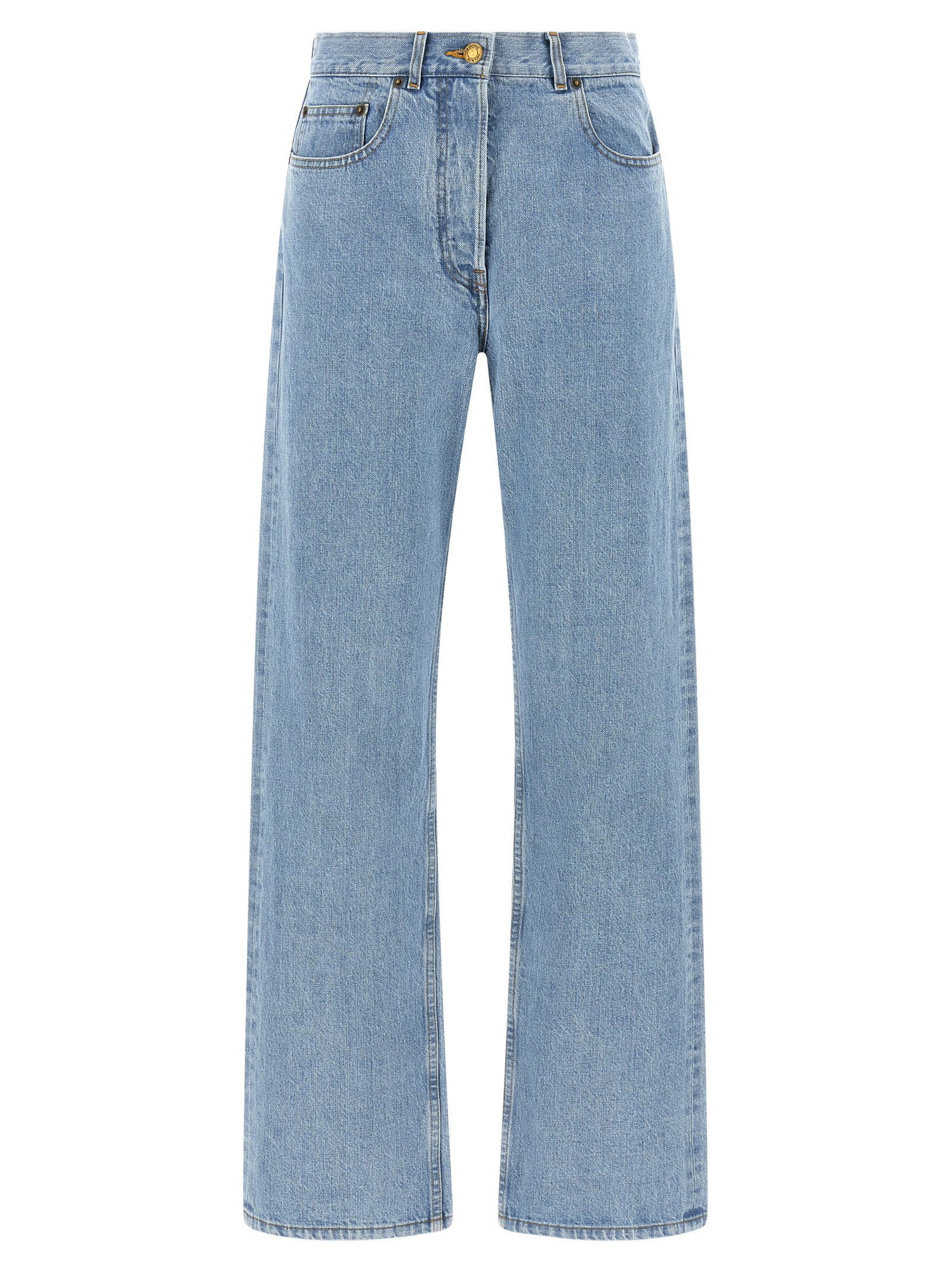 Thom Browne Back Martingale Jeans Light blue