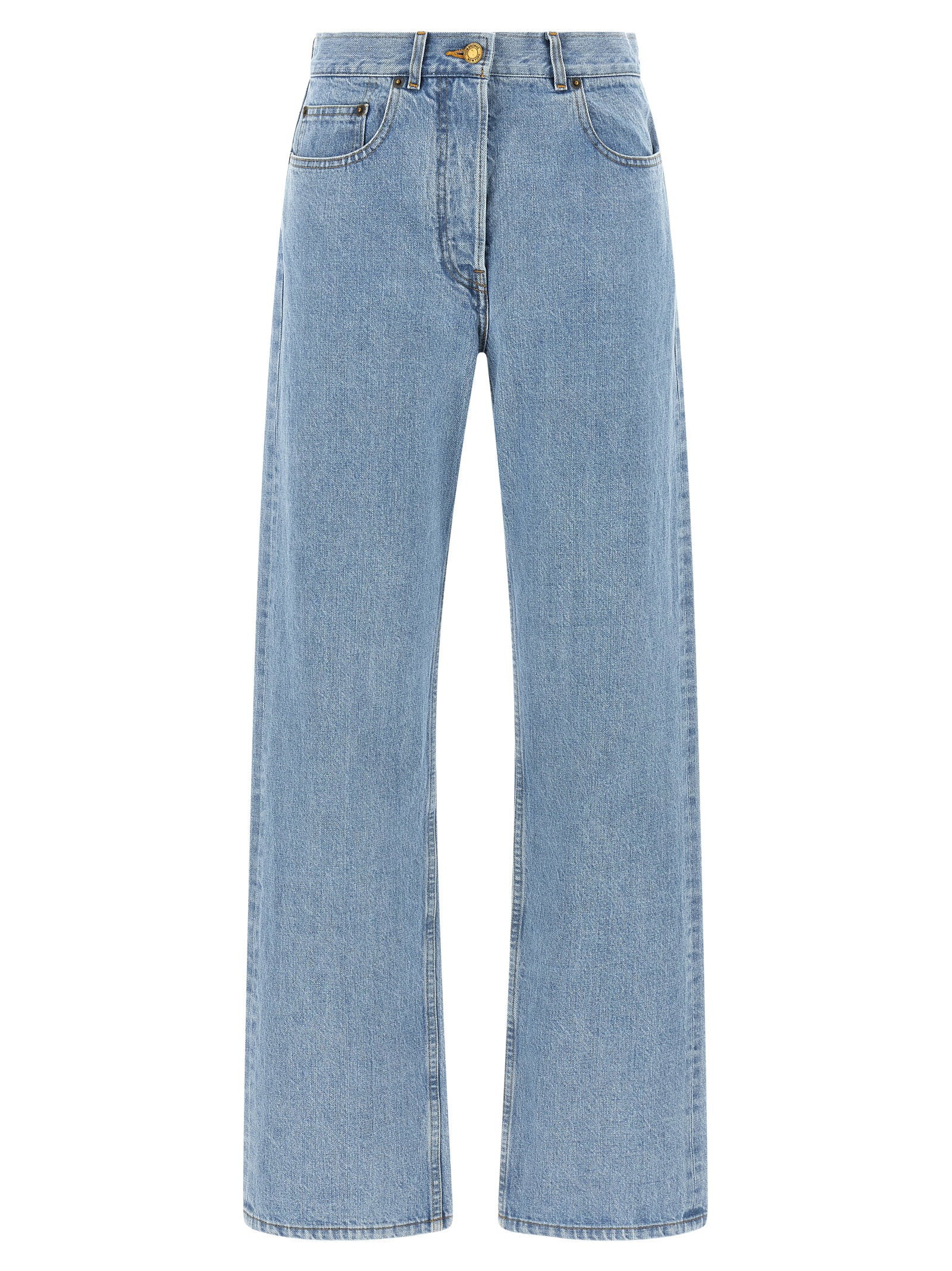Thom Browne Back Martingale Jeans Light blue