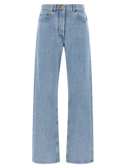 Thom Browne Back Martingale Jeans Light blue