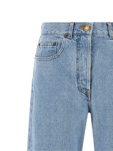 Thom Browne Back Martingale Jeans Light blue