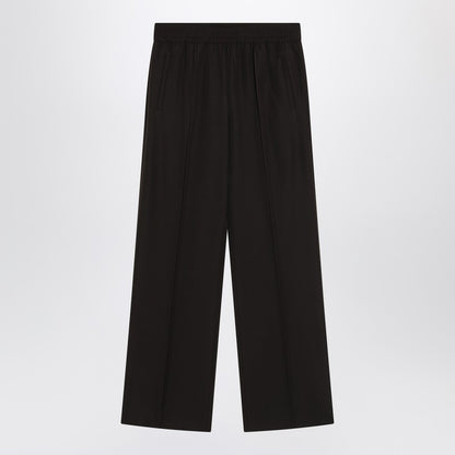 Dolce &amp; Gabbana Brown Wool Pleated Trousers with Elastic Waist Brown