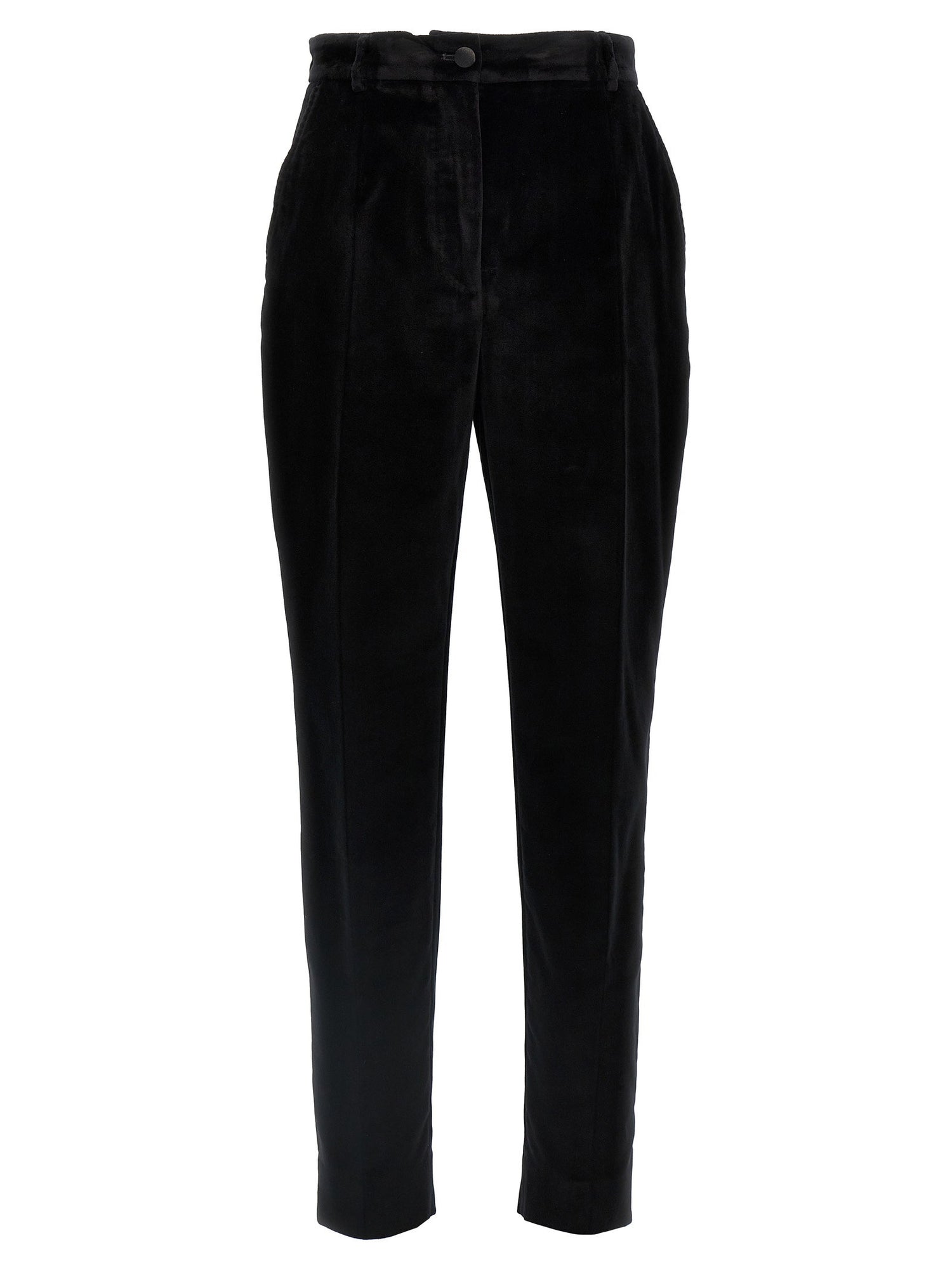 Dolce &amp; Gabbana Velvet Tuxedo Pants Black