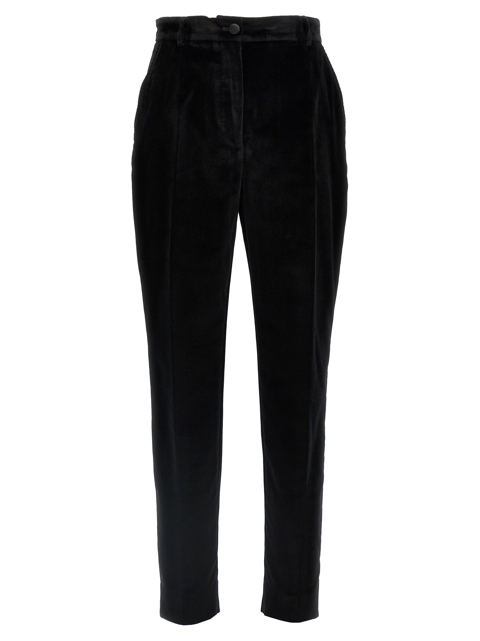 Dolce &amp; Gabbana Velvet Tuxedo Pants Black