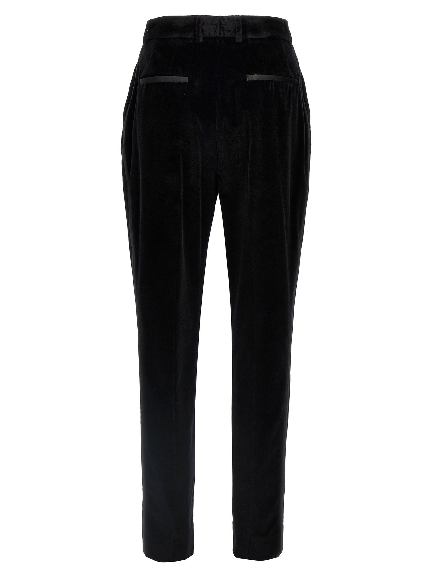 Dolce &amp; Gabbana Velvet Tuxedo Pants Black