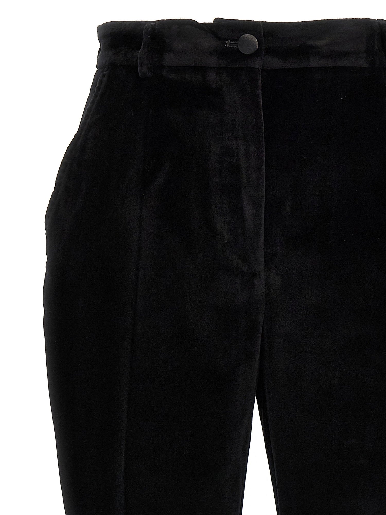 Dolce &amp; Gabbana Velvet Tuxedo Pants Black