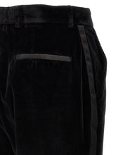 Dolce & Gabbana Velvet Tuxedo Pants Black