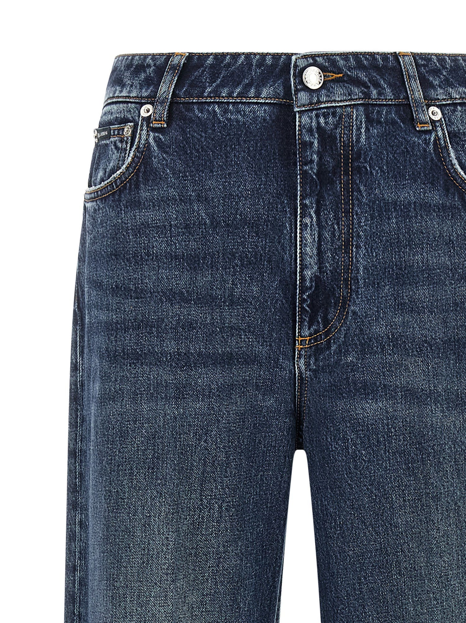 Dolce &amp; Gabbana Logo Plaque Jeans Blue