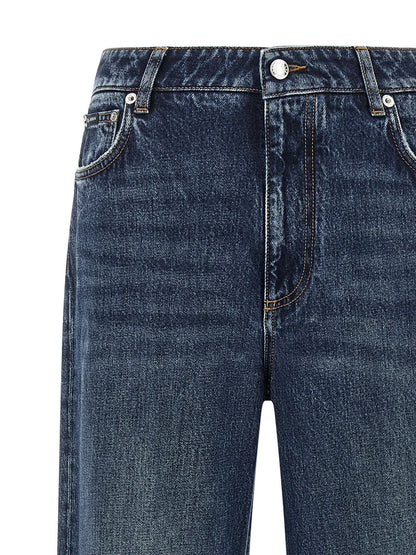 Dolce &amp; Gabbana Logo Plaque Jeans Blue