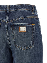 Dolce & Gabbana Logo Plaque Jeans Blue