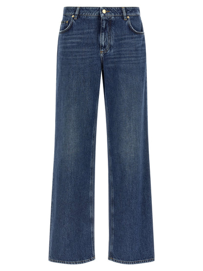 Dolce &amp; Gabbana Wide Leg Jeans Blue