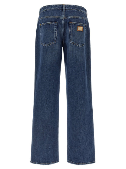 Dolce &amp; Gabbana Wide Leg Jeans Blue