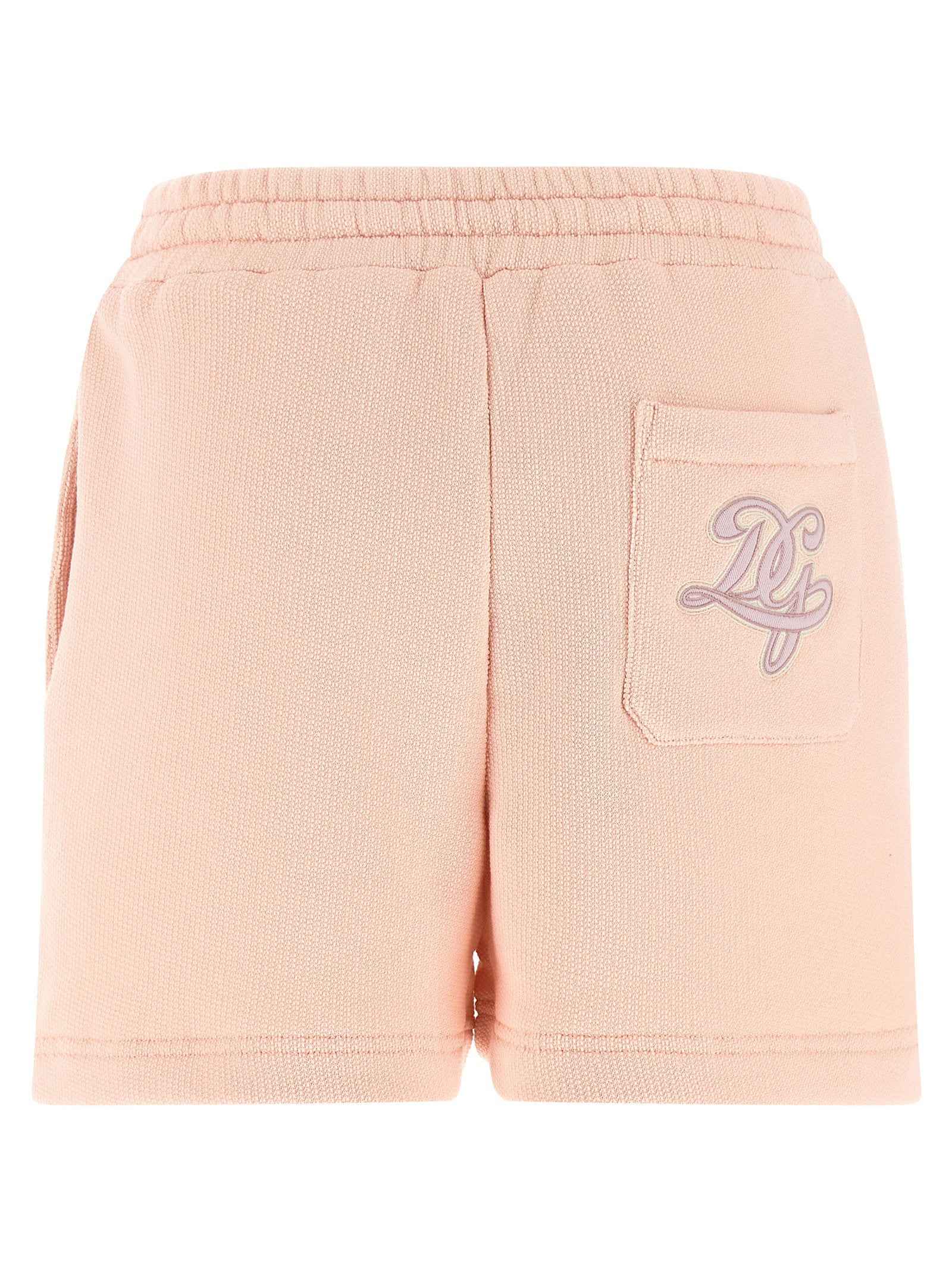 Dolce &amp; Gabbana Logo Patch Shorts Pink
