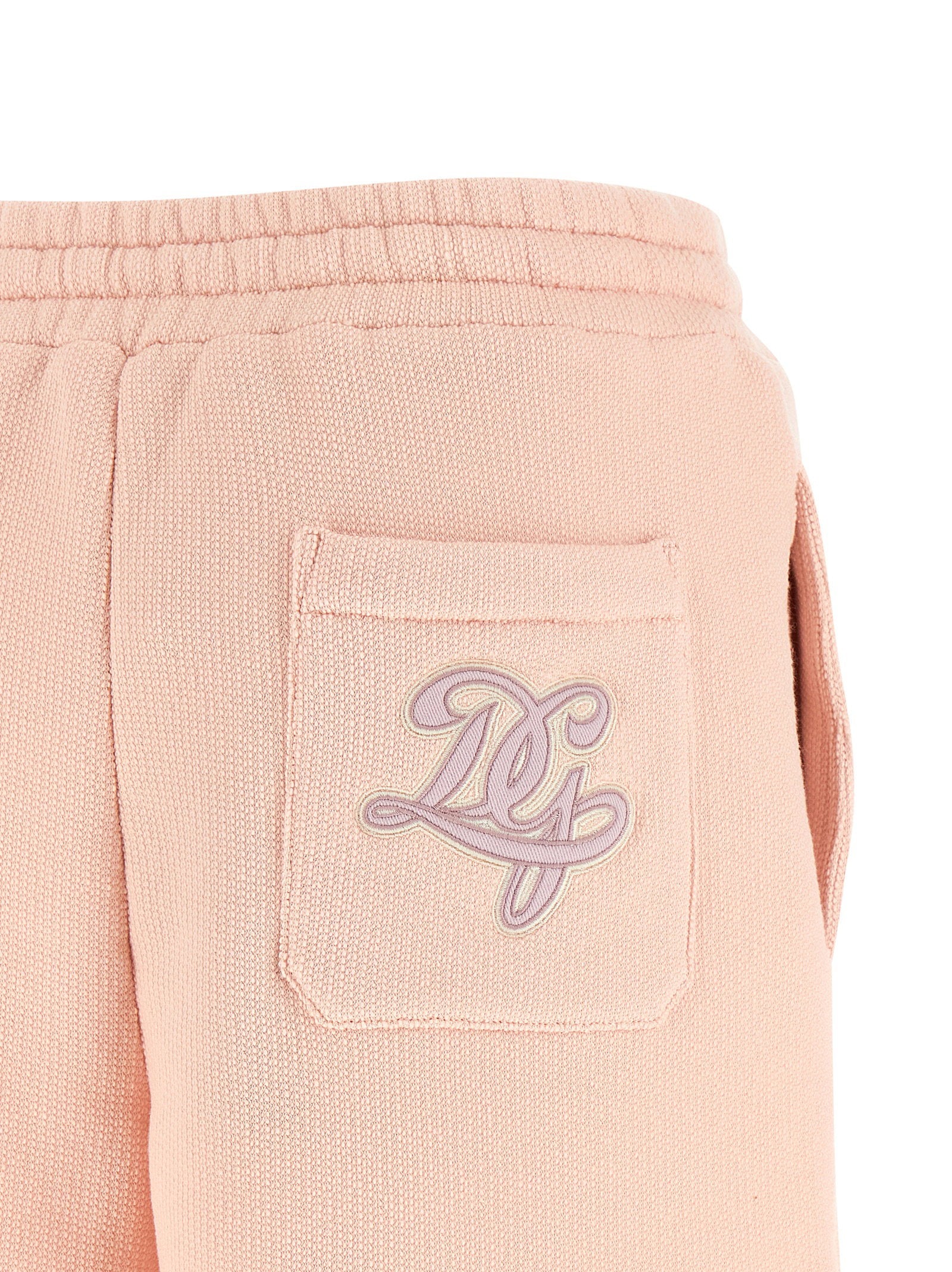 Dolce &amp; Gabbana Logo Patch Shorts Pink