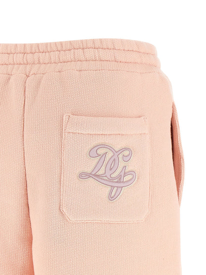 Dolce &amp; Gabbana Logo Patch Shorts Pink