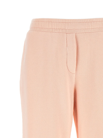 Dolce &amp; Gabbana Logo Embroidery Joggers Pink