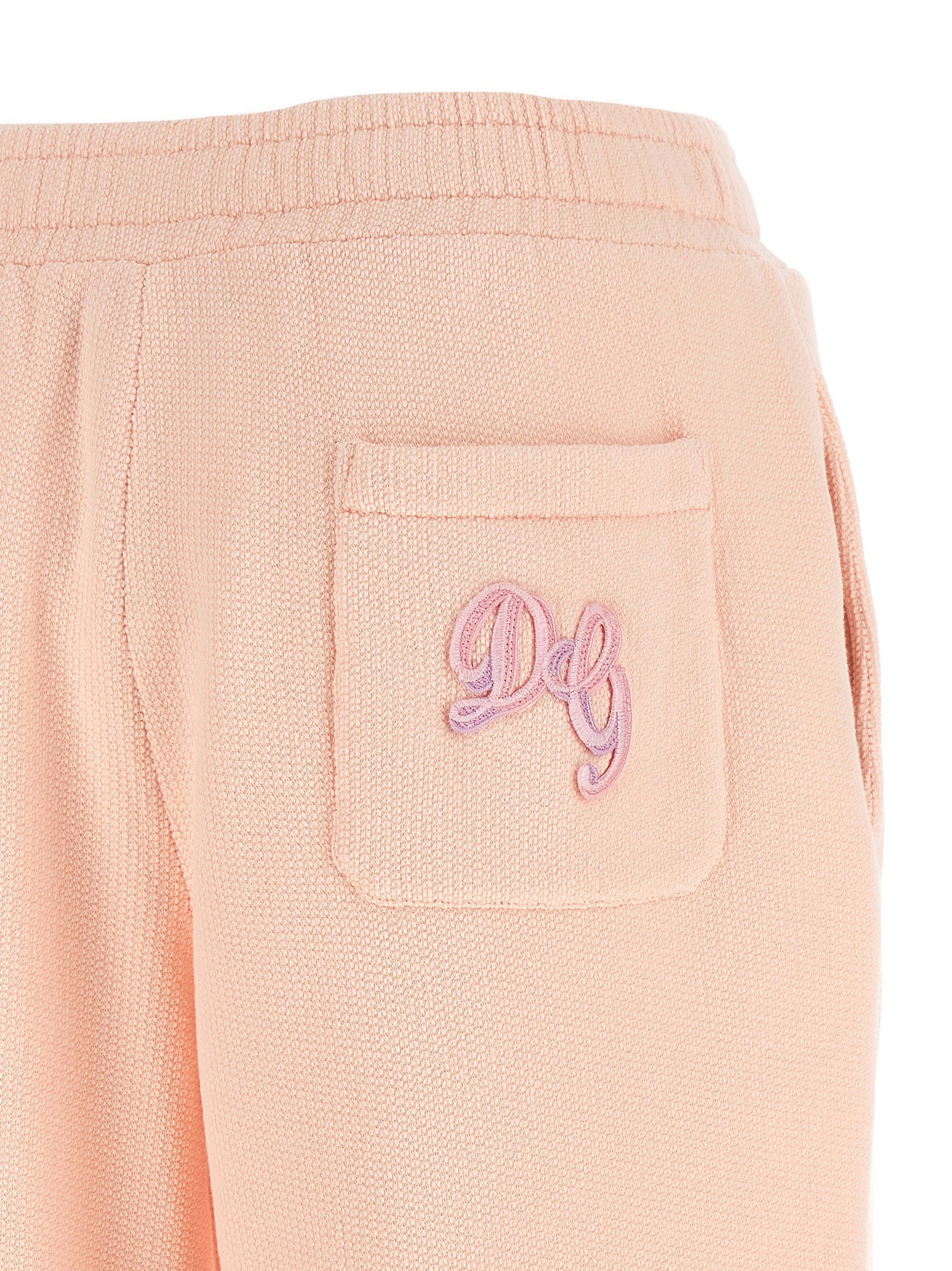 Dolce &amp; Gabbana Logo Embroidery Joggers Pink