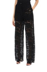 Dolce & Gabbana  flared cut lace pants black