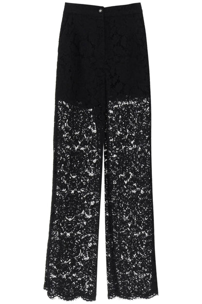 Dolce &amp; Gabbana  flared cut lace pants black