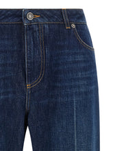 Dolce & Gabbana Stretched Pleated Trompe Loeil Jeans Blue