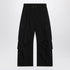 Dolce & Gabbana Black Waxed Faille Cargo Trousers Black
