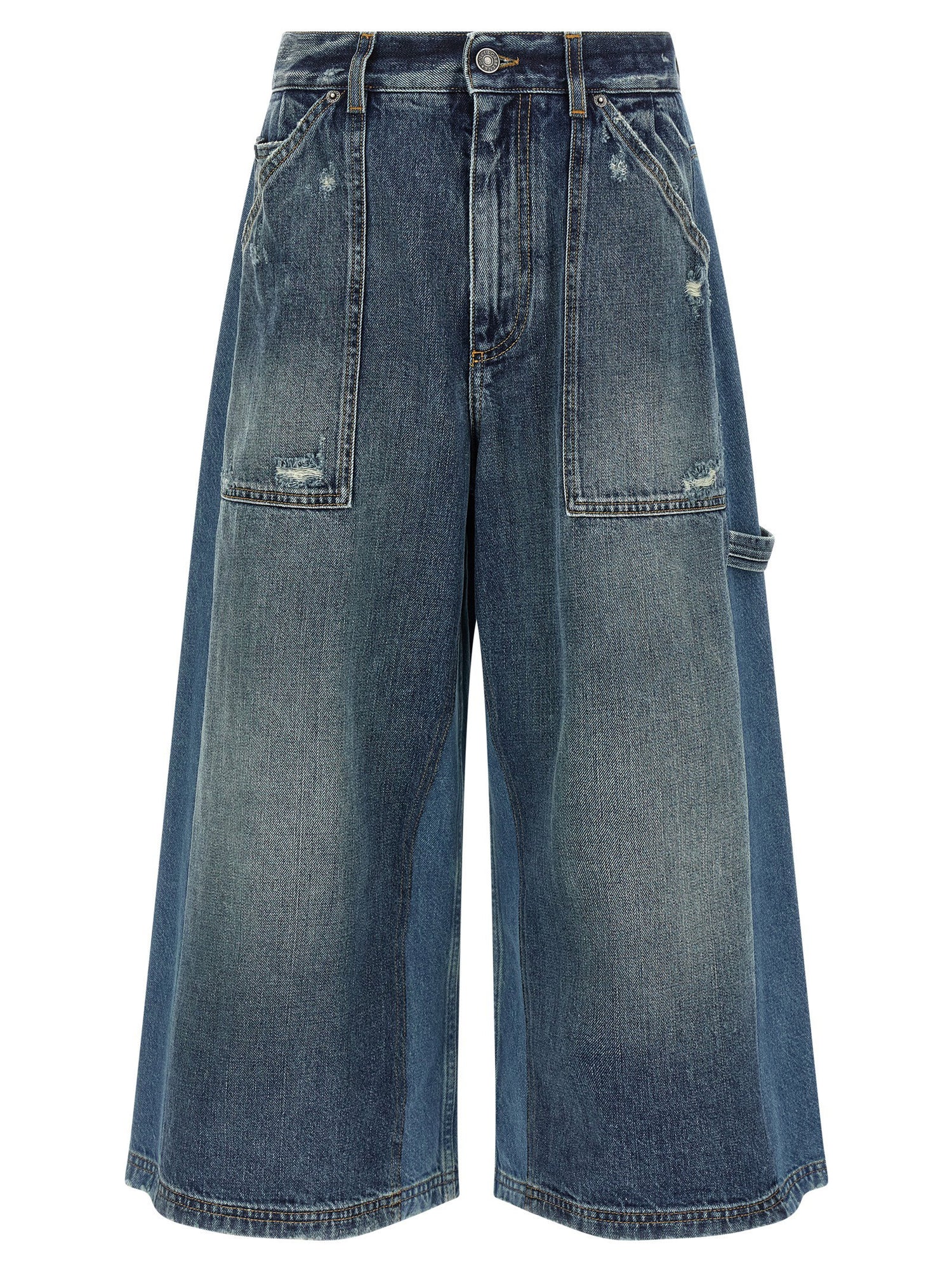 Dolce &amp; Gabbana Denim Bermuda Shorts Blue
