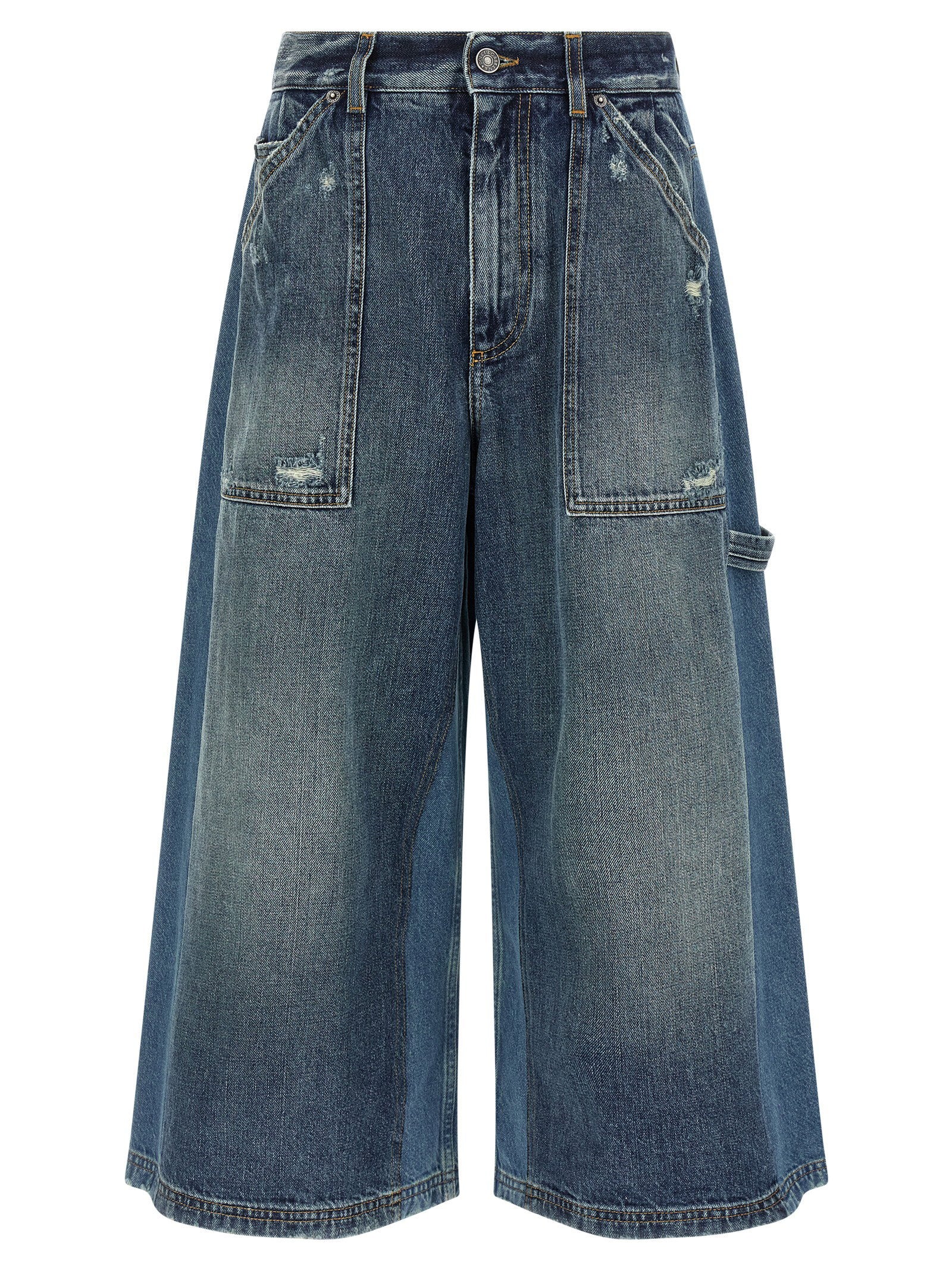 Dolce &amp; Gabbana Denim Bermuda Shorts Blue