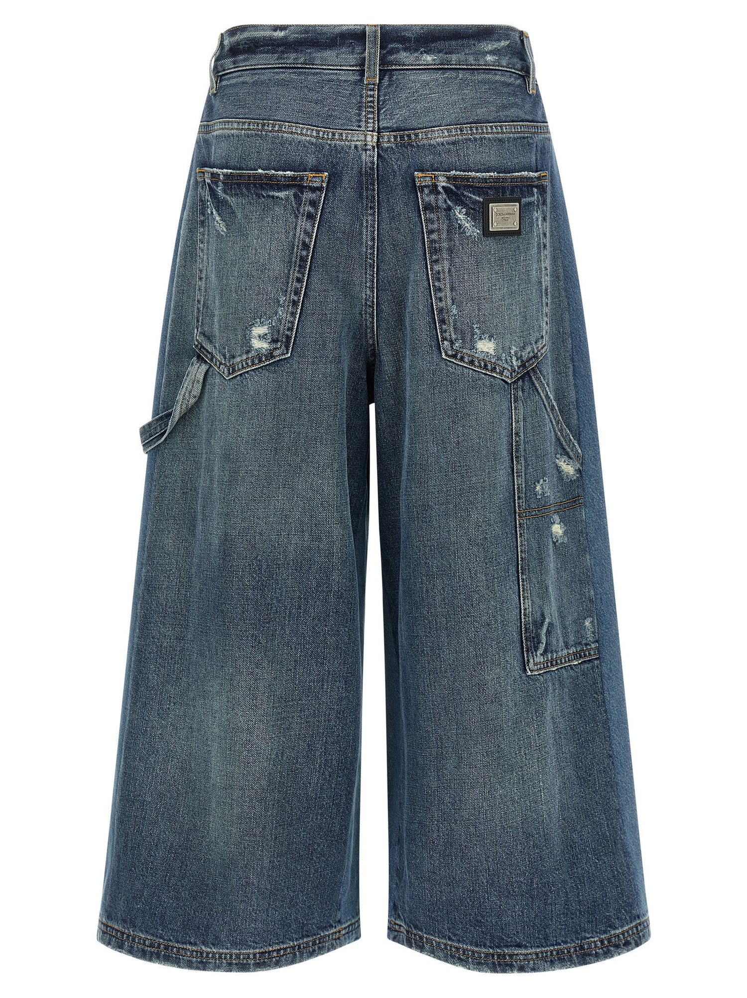 Dolce &amp; Gabbana Denim Bermuda Shorts Blue