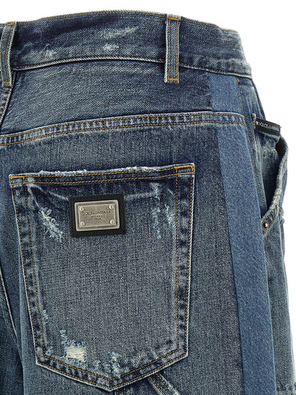 Dolce &amp; Gabbana Denim Bermuda Shorts Blue