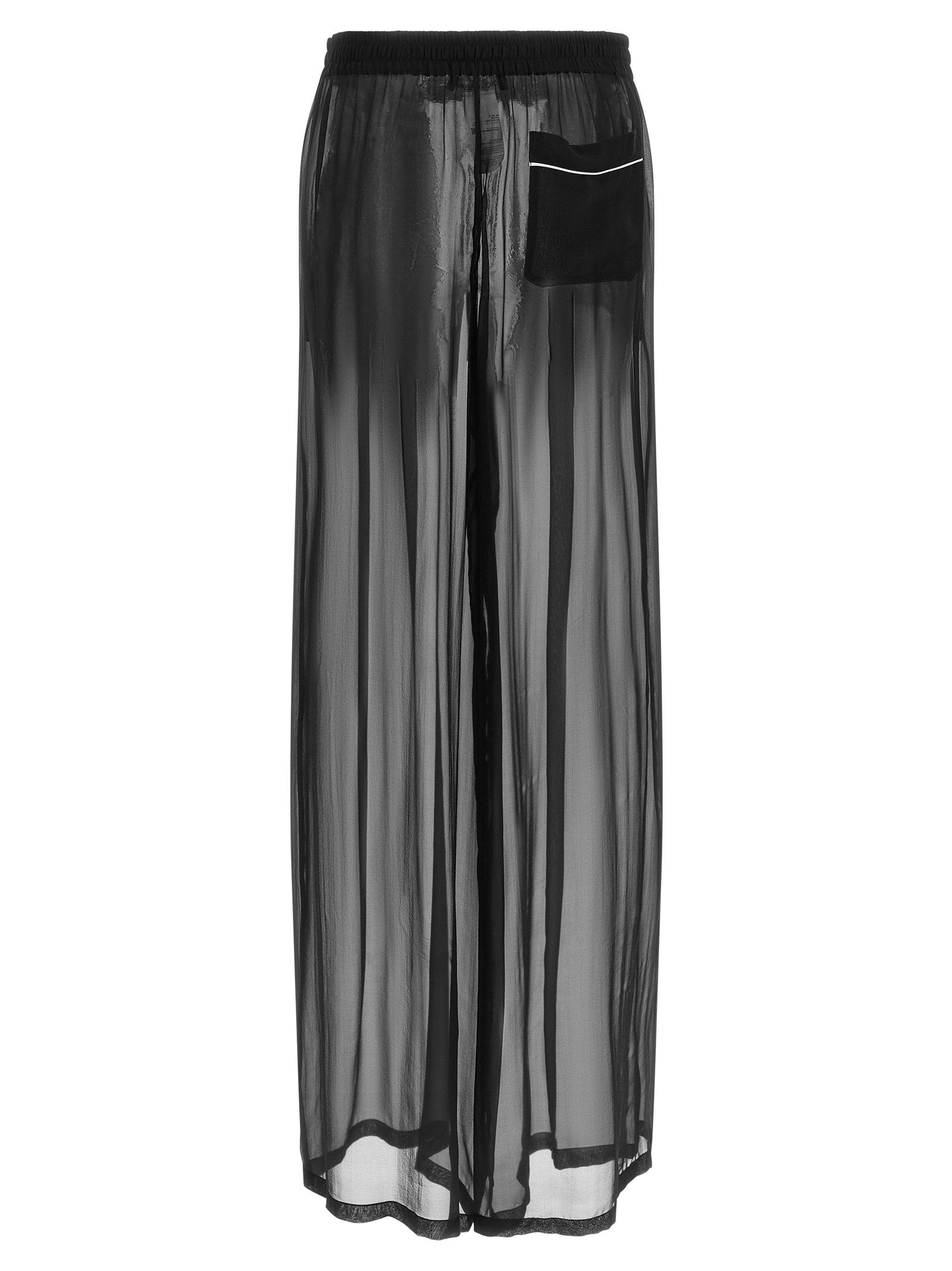 Dolce &amp; Gabbana Chiffon Pants Black